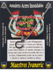 Handgefertigter Talisman aus Edelstahl, Glückshufeisen