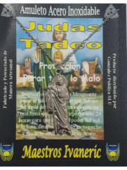 Handgefertigter Talisman aus Edelstahl, Judas Thaddäus