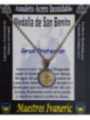 Kleine Medaille aus Edelstahl, Heiliger Benedikt, Großer Beschützer
