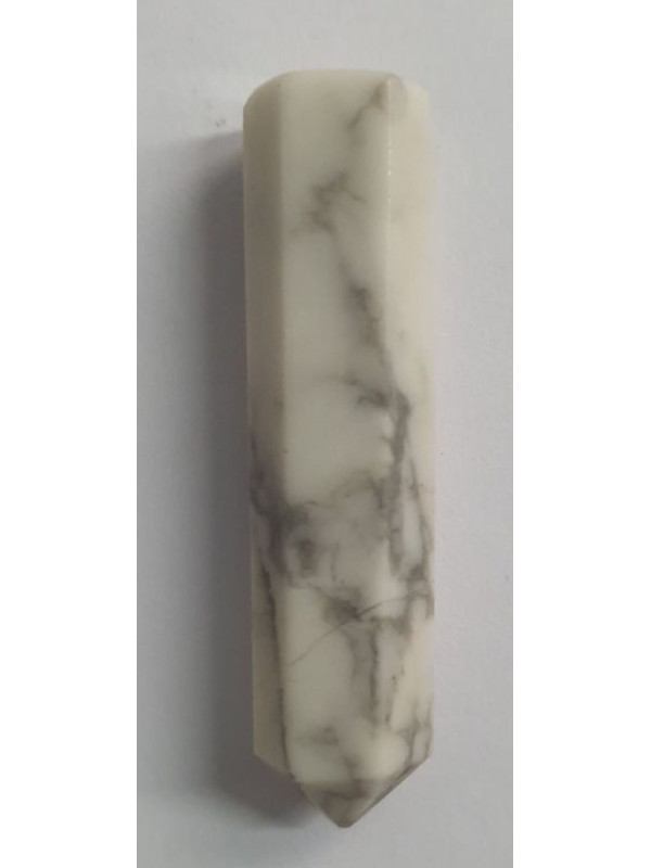 Howlite 2-3cm Bi-determinierte Mineralienspitze