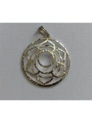 Silbernes Metall-Symbol des zweiten Chakras