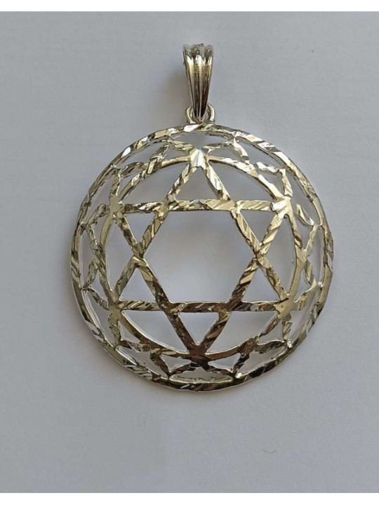 Silbernes Metall-Symbol des vierten Chakras