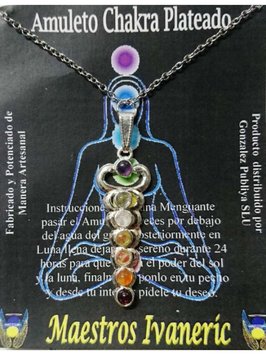 Caduceus Versilbertes Metall Handwerk Amulett