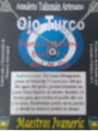 Handgefertigter Talisman Türkisches Auge, 1 cm Durchmesser
