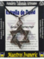 Handgefertigter Talisman Davidstern, 4 x4 mit Kordel