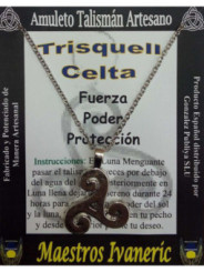 Keltischer Trisquell Kunsthandwerklicher Talisman