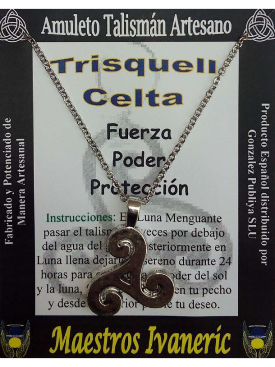 Keltischer Trisquell Kunsthandwerklicher Talisman