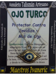 Talisman Craftsman Talisman Türkisches Auge in Metall Augenform