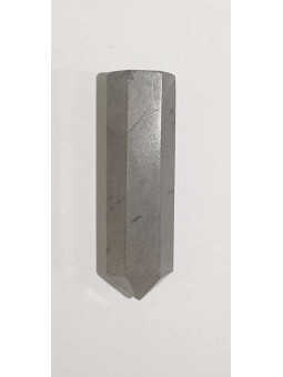 Zweifach bestimmter grauer Achat Mineralspitze 2-3cm