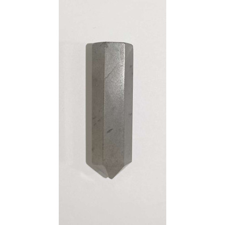 Zweifach bestimmter grauer Achat Mineralspitze 2-3cm