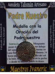 Medaille mit dem Vaterunser-Gebet