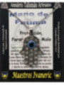 Handgefertigter Talisman Hand der Fatima mit Türkischem Auge und Quarz