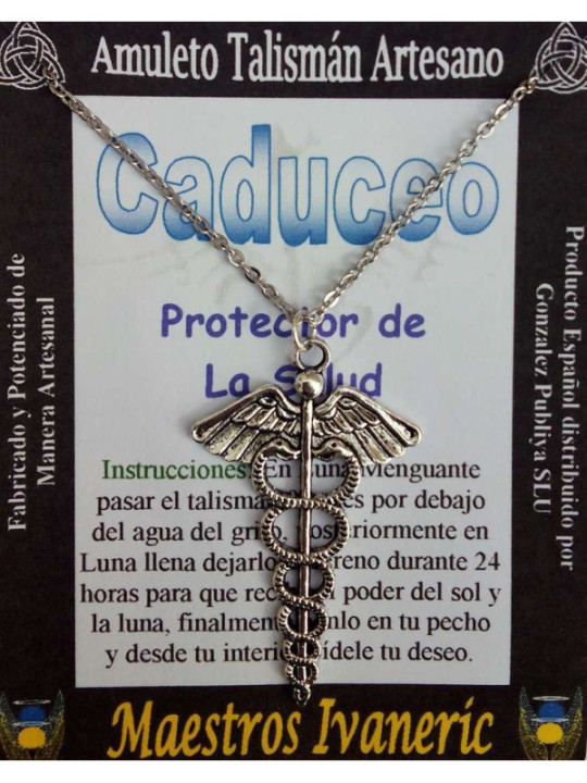 Talisman Caduceus Kunsthandwerklicher Talisman, Gesundheit