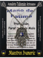 Handgefertigter Talisman Hand der Fatima mit türkischem Auge