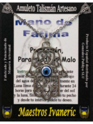 Handgefertigter Talisman Hand der Fatima mit türkischem Auge