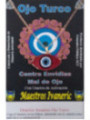 Amulett Türkisches Auge aus Harz mit Metall, rot