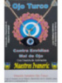 Türkenauge-Amulett aus Harz mit Metall, schwarz