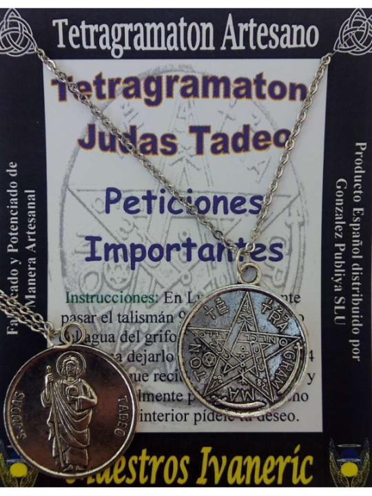 Amulett Tetragramaton Judas Thaddäus