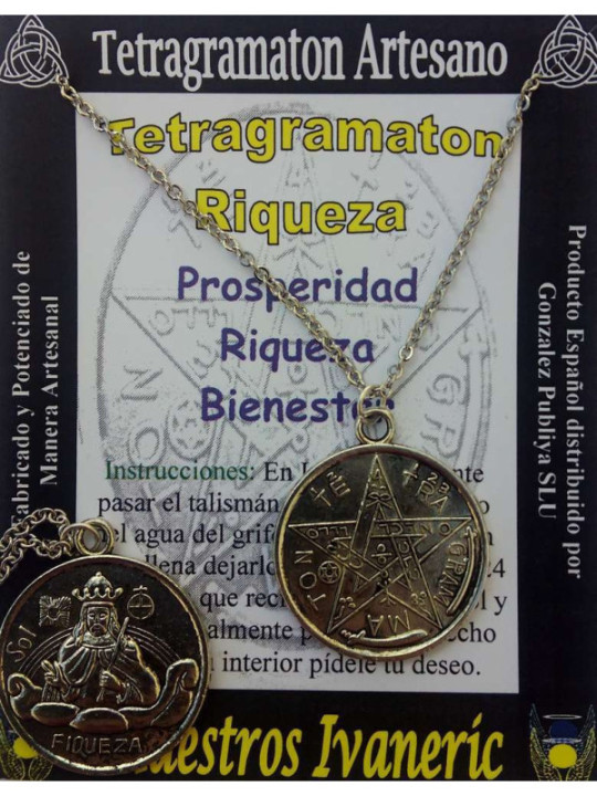 Tetragramaton Reichtum Amulett