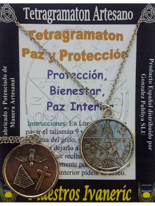 Amulett Tetragramaton Frieden und Schutz