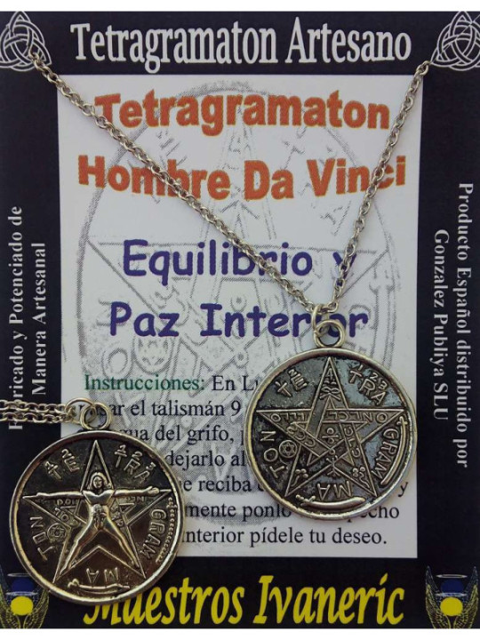 Amulett Tetragramaton Da Vinci Mann