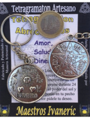 Schlüsselanhänger Amulett Tetragramaton Offene Wege