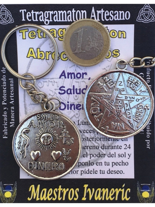 Schlüsselanhänger Amulett Tetragramaton Offene Wege