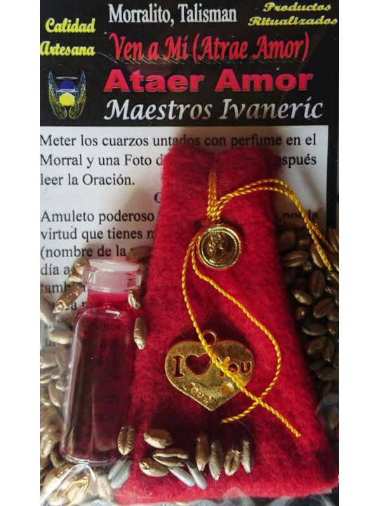 Mächtiges Amulett Morralito Komm zu mir, (ziehe die Liebe an)