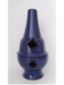 Handgefertigtes Räuchergefäß Censer blau gemalt Rhombus 17cm