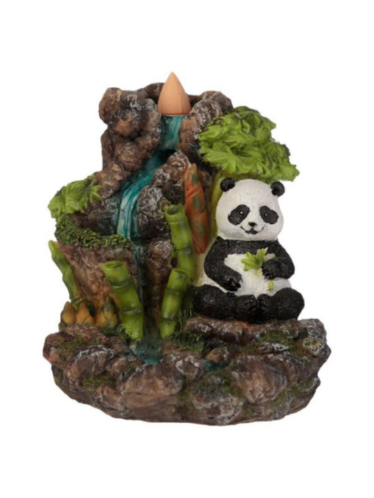 Bambus Kaskade Panda Bär Reflux Kegel Räucherstäbchen Brenner 12,5 cm