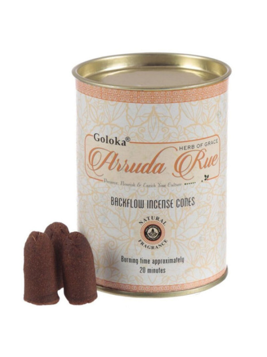 Goloka Weihrauch in Reflux-Kegel. Weinraute